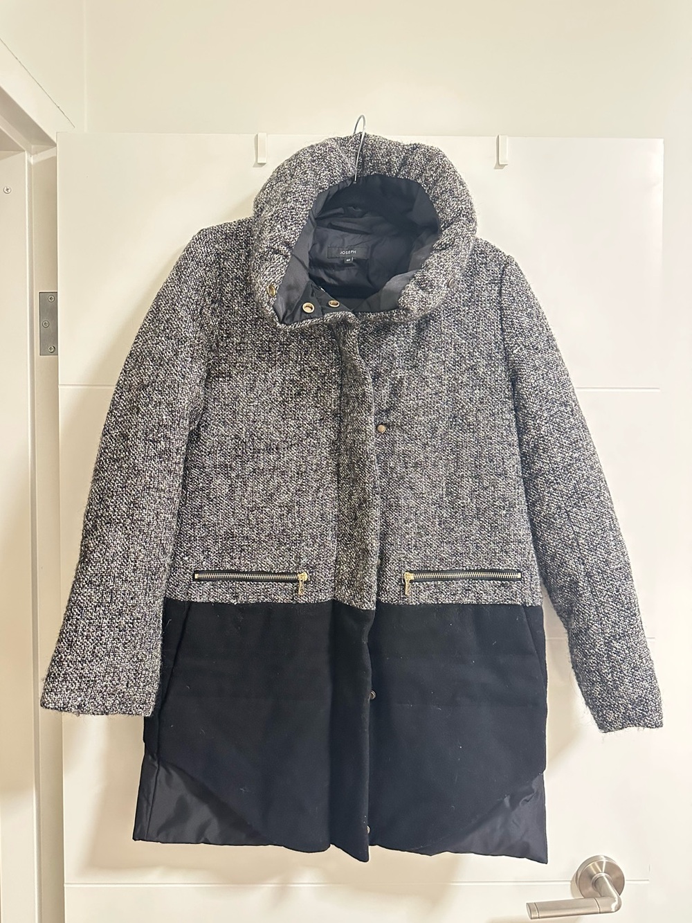 Joseph Duck Down Filled Wool Coat